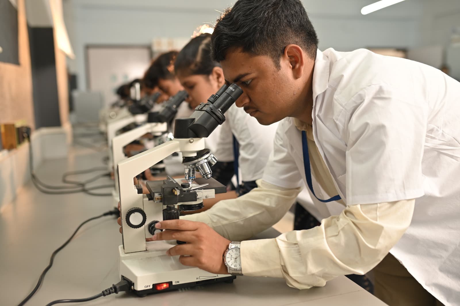 Students in a lab
