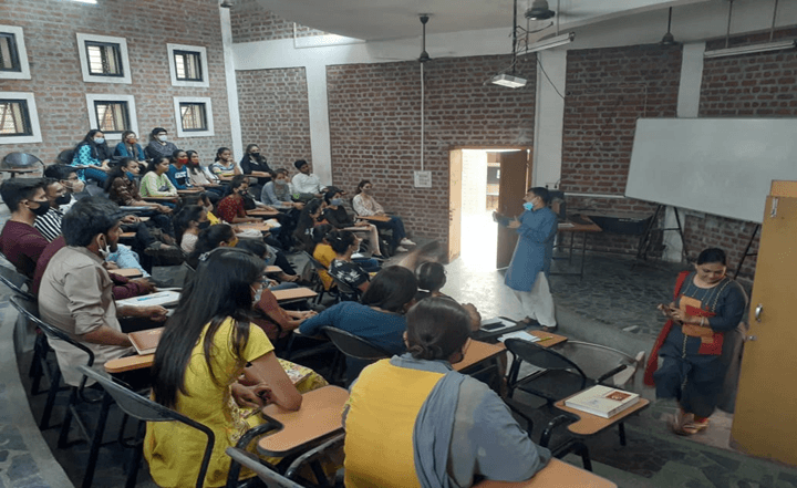 Students in a classroom